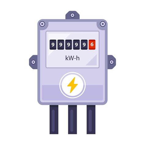 electricity meter clipart